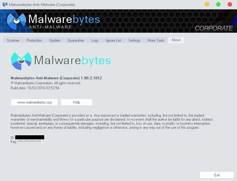 edit license malwarebytes