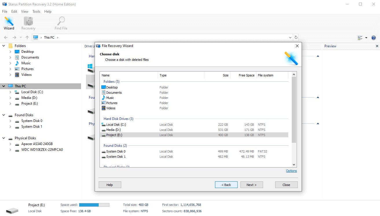 Starus Partition Recovery 4.8 for mac download