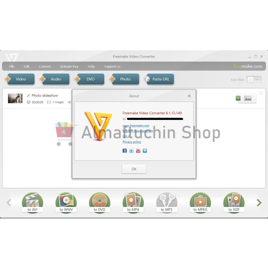 License Freemake Video Converter Mega Pack Lifetime 1 PC