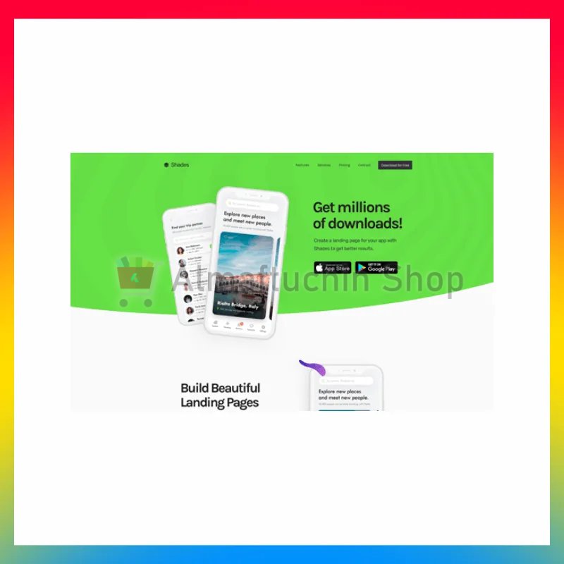 Landing Page Mobile App Web Template