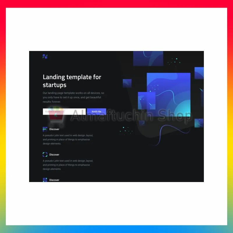 Landing Page Ellie Web Template