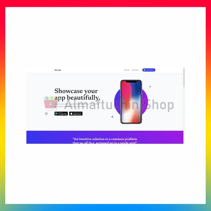 Landing Page New Age Web Template