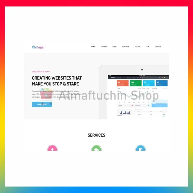 Landing Page Butterfly Web Template