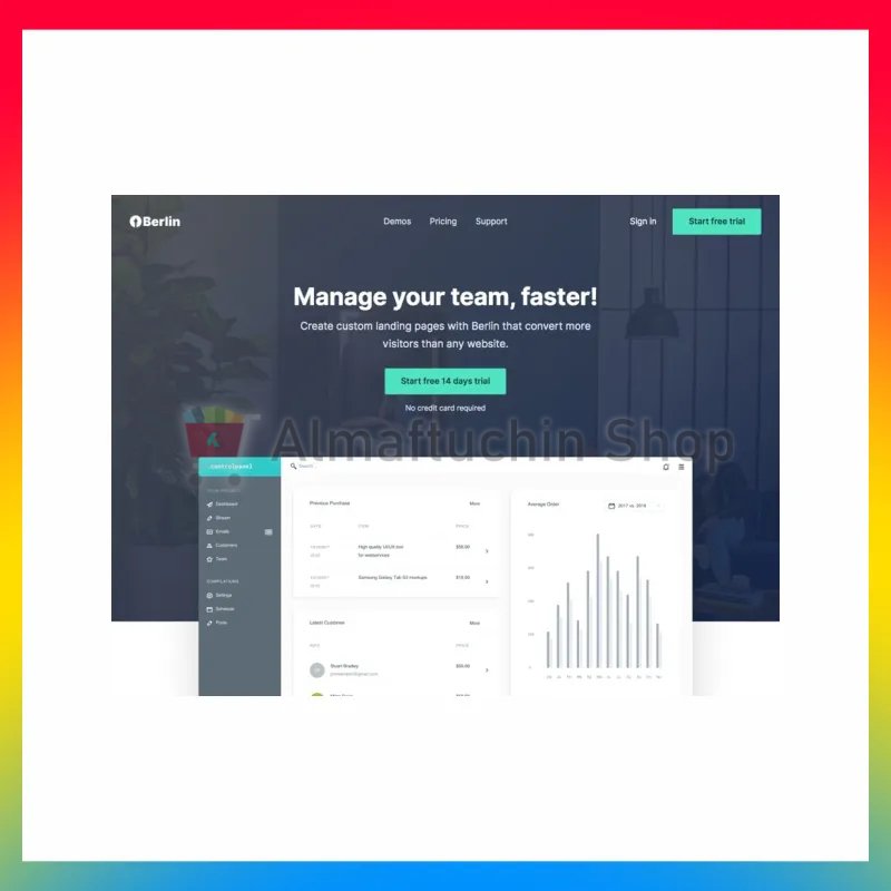 Landing Page Web Application Web Template