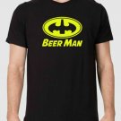 BEER MAN Funny Batman Spoof T-shirt