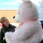 American Made Giant Pink Teddy Bear 54 Inch Soft Stuffed  Made in USA America