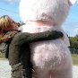 American Made Giant Pink Teddy Bear 54 Inch Soft Stuffed  Made in USA America