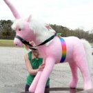 American Made Giant Stuffed Pink Unicorn 3 Feet Wide Soft Made in USA America
