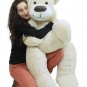 American Made Giant White Teddy Bear Soft 55 Inches Almost 5 Feet Tall