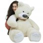 American Made Giant White Teddy Bear Soft 55 Inches Almost 5 Feet Tall