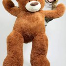 Big 5 Foot Teddy Bear Five Feet Tall Caramel Color Soft with Bigfoot Paws New