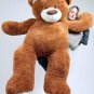 Big 5 Foot Teddy Bear Five Feet Tall Caramel Color Soft with Bigfoot Paws New