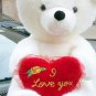 American Made Big Love Giant Teddy Bear 54 Inches White Soft Made in America