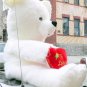 American Made Big Love Giant Teddy Bear 54 Inches White Soft Made in America