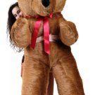 6 Foot Brown Teddy Bear Soft Huge Giant Teddybear 72 Inch, Weighs 20 Pounds