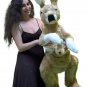 American Made Big Stuffed Kangaroo 42 Inches Tall With Baby in Pouch Made in USA