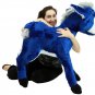 Big Plush Giant Stuffed Blue Donkey 42 Inch Soft Stuffed Animal Made USA