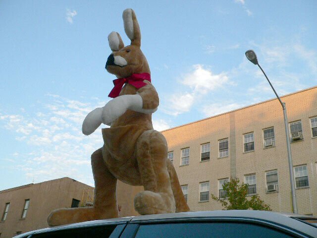 Giant Stuffed Kangaroo 42 Inches Tall Big Plush Animal Soft Made in USA America