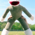 American Made Big Plush Sock Monkey 28 Inches Stuffed Animal Made in USA