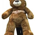 Giant Brown Teddy Bear 5 Foot American Made Soft, Made in USA Stuffed Animal