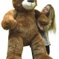 Giant Brown Teddy Bear 5 Foot American Made Soft, Made in USA Stuffed Animal
