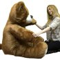 Giant Brown Teddy Bear 5 Foot American Made Soft, Made in USA Stuffed Animal
