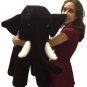 American Made Big Plush Black Elephant 36 Inches Soft Giant Stuffed Animal