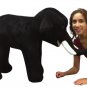 American Made Big Plush Black Elephant 36 Inches Soft Giant Stuffed Animal