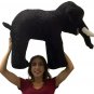 American Made Big Plush Black Elephant 36 Inches Soft Giant Stuffed Animal