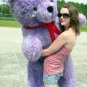 American Made Giant 6 Foot Purple Teddy Bear Big Plush Bear Made in USA