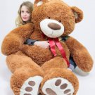 5 Foot Very Big Brown Teddy Bear Soft, 5 Feet Tall Giant Stuffed Animal Bear New
