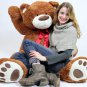 5 Foot Very Big Brown Teddy Bear Soft, 5 Feet Tall Giant Stuffed Animal Bear New