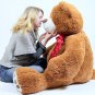 5 Foot Very Big Brown Teddy Bear Soft, 5 Feet Tall Giant Stuffed Animal Bear New