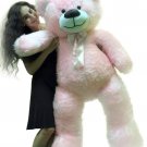 5 Foot American Made Giant Pink Teddy Bear 60 Inches Soft Made in USA Brand New