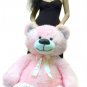 5 Foot American Made Giant Pink Teddy Bear 60 Inches Soft Made in USA Brand New