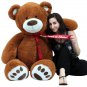 Personalized 5 Foot Teddy Bear Soft Life Size Big Plush Animal with Bigfoot Paws