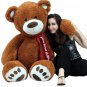 Personalized 5 Foot Teddy Bear Soft Life Size Big Plush Animal with Bigfoot Paws