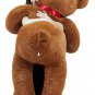 Personalized 5 Foot Teddy Bear Soft Life Size Big Plush Animal with Bigfoot Paws