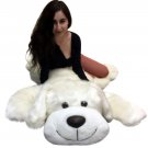 American Made Giant Stuffed 5 Foot Dog 60 Inch Soft Large Plush Puppy White New