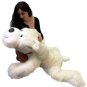 American Made Giant Stuffed 5 Foot Dog 60 Inch Soft Large Plush Puppy White New