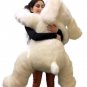American Made Giant Stuffed 5 Foot Dog 60 Inch Soft Large Plush Puppy White New