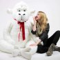 White 6 Foot Giant Stuffed Gorilla 72 Inch Soft Huge Stuffed Monkey Made in USA