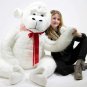 White 6 Foot Giant Stuffed Gorilla 72 Inch Soft Huge Stuffed Monkey Made in USA
