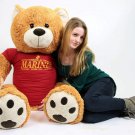 Marines Big Plush Giant Teddy Bear 5 Feet shirt SOMEONE IN THE MARINES LOVES YOU