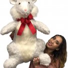 Big Plush Giant Stuffed Hamster 33 inch Soft Plush Gray Plush Animal Made in USA