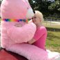 American Made Giant 6 Foot Teddy Bear Pink Soft Huge Plush Animal Made in USA