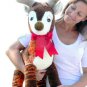 American Made Jumbo Stuffed Reindeer 37 Inch Big Plush Soft Plush Deer