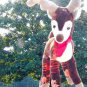 American Made Jumbo Stuffed Reindeer 37 Inch Big Plush Soft Plush Deer