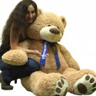 Custom Personalized Big Plush Giant 5 Foot Teddy Bear, Your Message on Ribbon