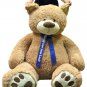 Custom Personalized Big Plush Giant 5 Foot Teddy Bear, Your Message on Ribbon